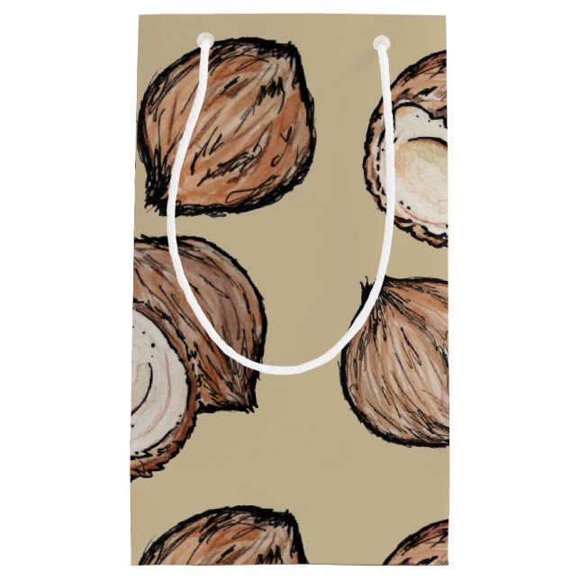 Nuts für Coconut Pattern Kleine Geschenktüte (Vorderseite)