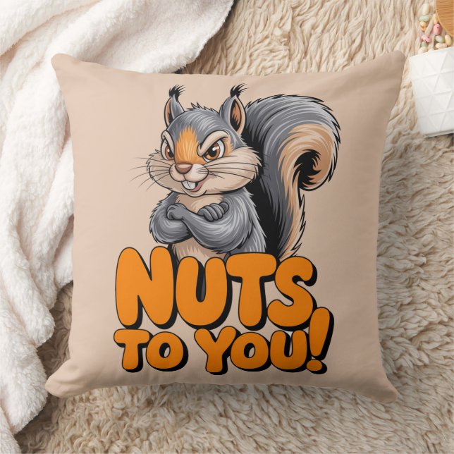 Nuts To You Squirrel Kissen (Decke)