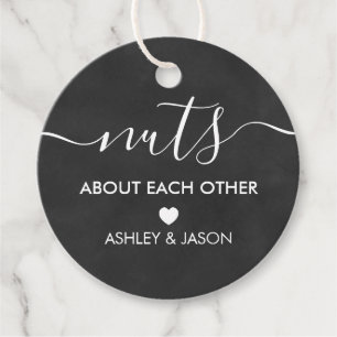 Nuts über die anderen Tags, Hochzeitskarton Geschenkanhänger