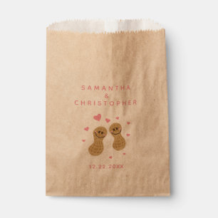 Nuts über einander Niedliche rosa Hochzeit Geschenktütchen