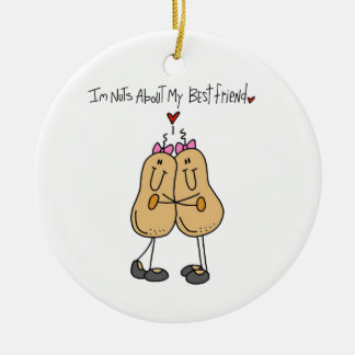 NUTS über meine besten T - Shirt und Geschenke Keramikornament