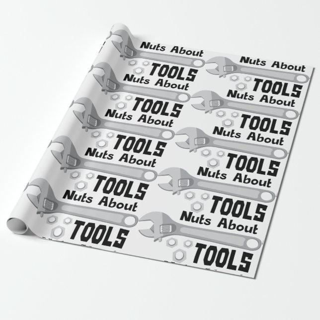 Nuts über Tools Geschenkpapier (Ungerollt)
