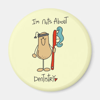 Nuts über Zahnheilkunde T - Shirt und Geschenke Magnet