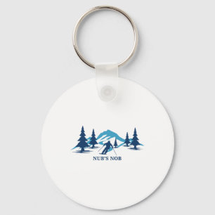 Nutt Hill Wisconsin Skigebiet Skifahren Skifahrer Schlüsselanhänger