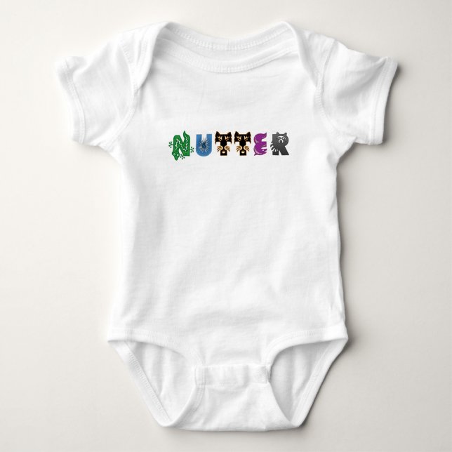Nutter Tiere Baby Strampler (Vorderseite)