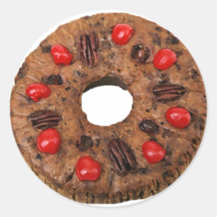Nuttier als Fruitcake Runder Aufkleber