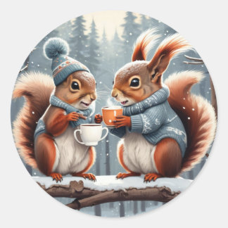 Nutty Buddies Runder Aufkleber