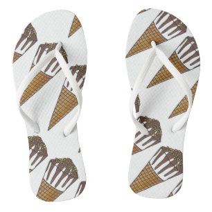 Nutty Buddy Schokoladeneis Süßigkeiten Shop Kegel Flip Flops