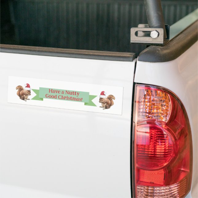 NUTTY GUTE Weihnachtsfeierstücke Eichhörnchen habe Autoaufkleber (Auf Lkw)