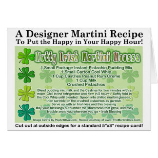 Nutty Irish Martini Mousse Recipe Grußkarte