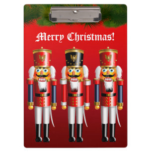 Nutty Nutcracker Soldatinnen in militärischen Unif Klemmbrett