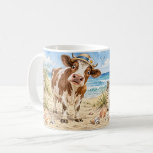 Nutze den Moo-ment Kuh Strand Tasse