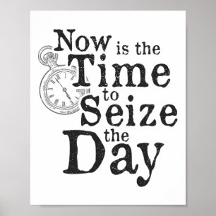 Nutze Den Tag Ck Zur Schule Motivationszitat  Poster