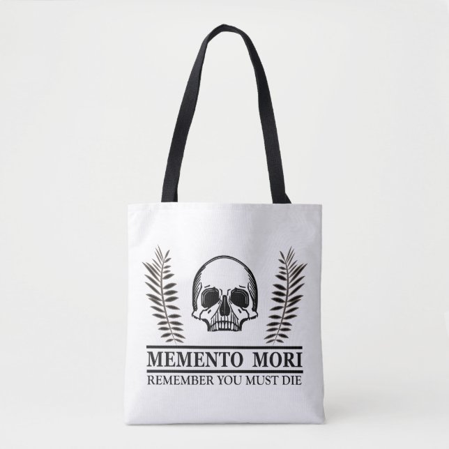 Nutze den Tag Memento Mori Totenkopf (Vorderseite)