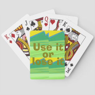 Nutze es oder verliere es Weihnachtsgeschenk Spielkarten