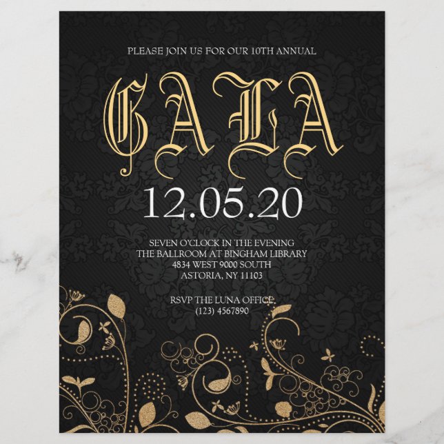 Nutzen Gala New Years Party Flyer (Vorne)