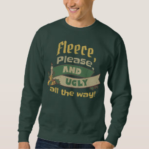NÜTZLICH CHRISTMAS FLEECE, BITTE UND IN DER REGEL  SWEATSHIRT