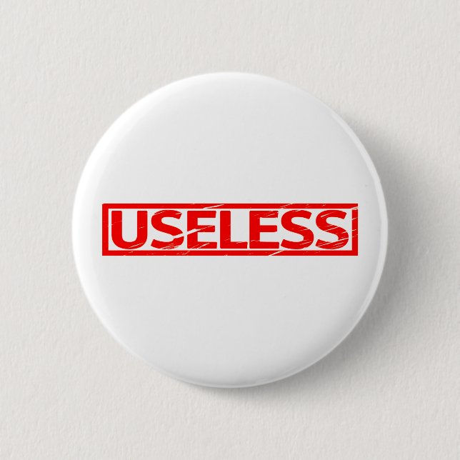 Nützliche Briefmarke Button (Vorderseite)