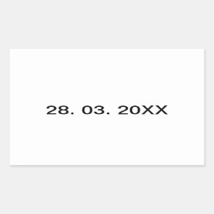 Nützlicher bearbeitbarer Persönlicher Text Rechteckiger Aufkleber