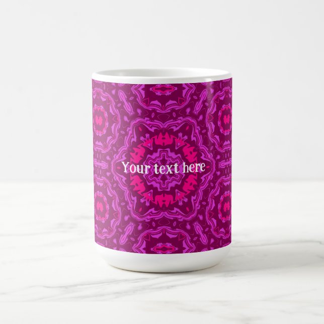 Nützliches abstraktes Mandala-Kunstmuster-Geschenk Kaffeetasse (Mittel)