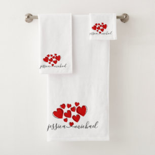 Nützliches Geschenk für ein romantisches Paar, das Badhandtuch Set