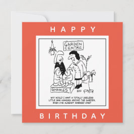 Nützliches Gnome im Garten Cartoon Karte