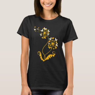 Nutztier Bauer Vögel Herzen Löwenzahn Huhn T-Shirt