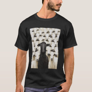 Nutztier Schaf Schwarz T-Shirt