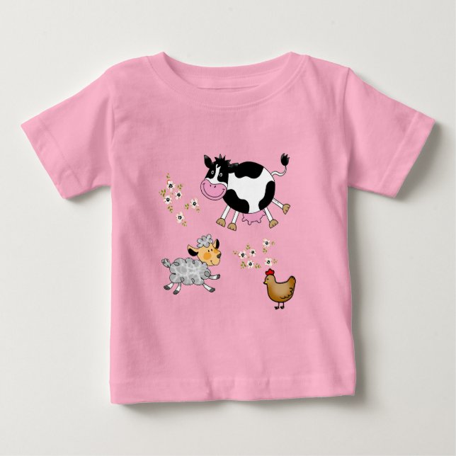 Nutztiere Baby T-shirt (Vorderseite)