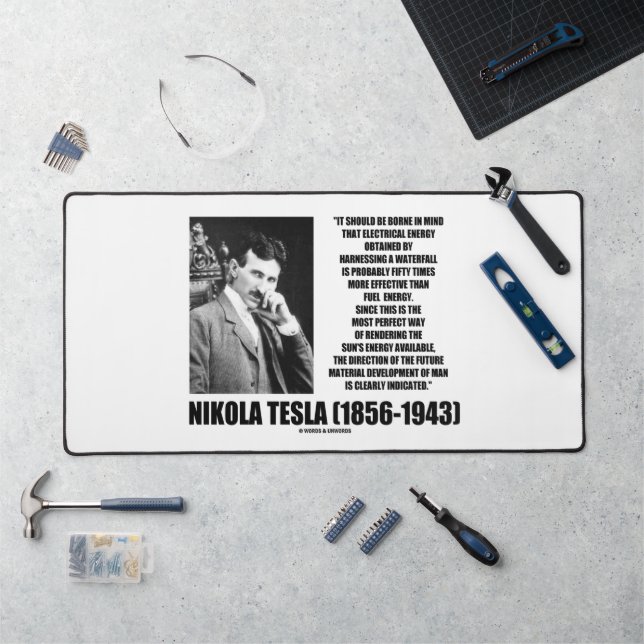 Nutzung des Energieangebots einer Wasserfall-Sonne Schreibtischunterlage (Arbeitsplatz)