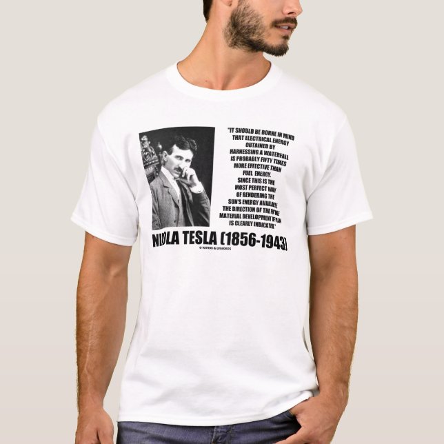 Nutzung des Energieangebots einer Wasserfall-Sonne T-Shirt (Vorderseite)