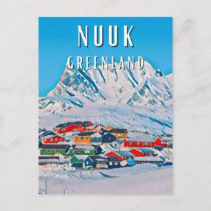 Nuuk: Die Polarstadt mit atemberaubenden Landschaf Postkarte