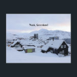 Nuuk, Grönland-Landschaftsfotos Postkarte<br><div class="desc">Nuuk,  Grönland Landschaftsbild.</div>