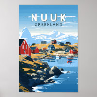 Nuuk Grönland Reisen Vintag
