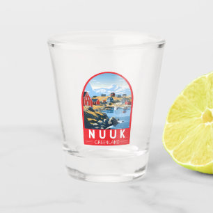 Nuuk Grönland Reisen Vintag Schnapsglas