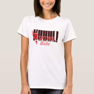Nu'uuli Damen-grundlegender Spaghetti-Bügel T-Shirt
