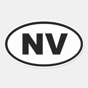 NV Nevada Ovaler Aufkleber