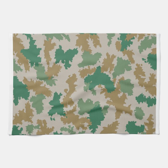 NVA Flächentarn (Flecktarn / Blumentarn) Geschirrtuch (Horizontal)