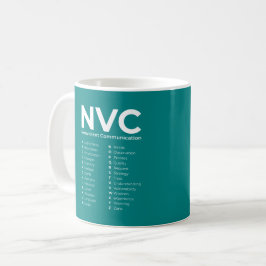 NVC Gewaltlose Kommunikation Alphabet Kaffeetasse