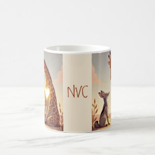 NVC Giraffe und Jackal - Gewaltlose Kommunikation Kaffeetasse