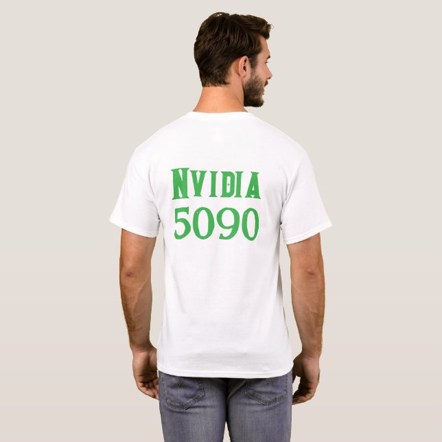 Nvidia 5090 Design T-Shirt (Schwarz voll)