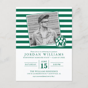 NW Missouri Staat Graduate Ankündigungspostkarte