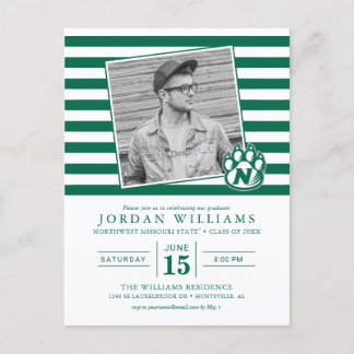 NW Missouri Staat Graduate Ankündigungspostkarte