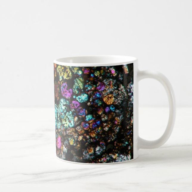 NWA Meteorit-dünne Abschnitt-Kaffeetasse 03 Kaffeetasse (Rechts)