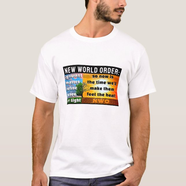 NWO Crisis Kontrolle (light) T - Shirt (Vorderseite)