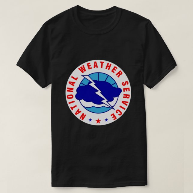 NWS National Weather Service Logo Classic T - Shir T-Shirt (Design vorne)