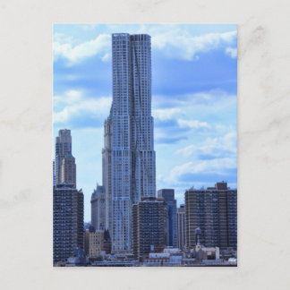 NY By Gehry / 8 Spruce St aus dem East River A1 Postkarte