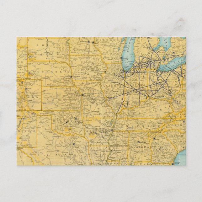 NY Central Lines Postkarte (Vorderseite)