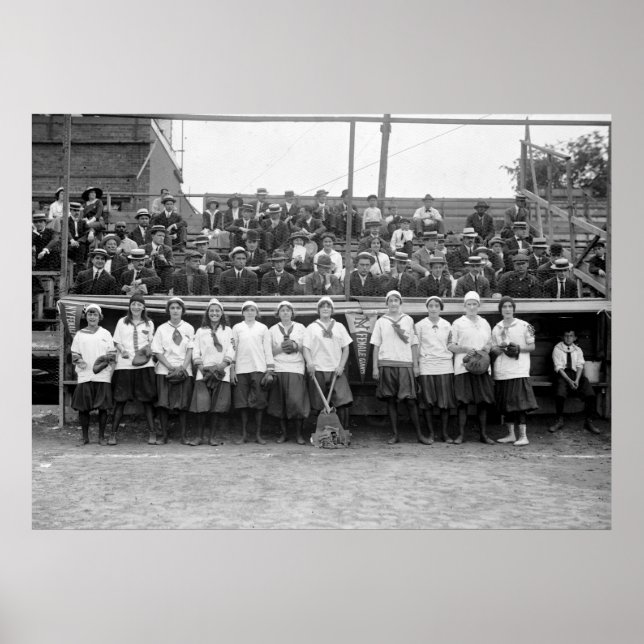 NY Female Giants Baseball, 1913 Poster (Vorne)