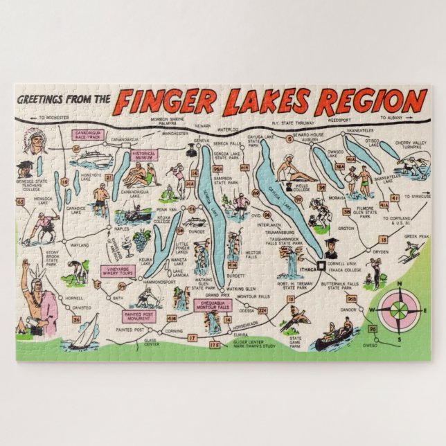 NY Finger Lakes 20x30 Puzzle (Horizontal)